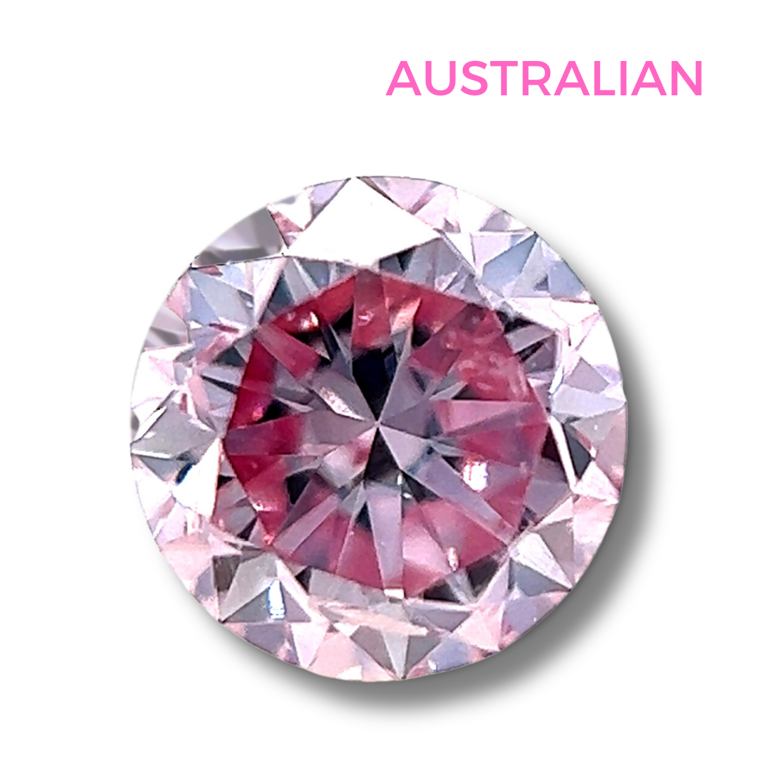 0.32 SI2 Fancy Intense Purplish Pink Round | Australian